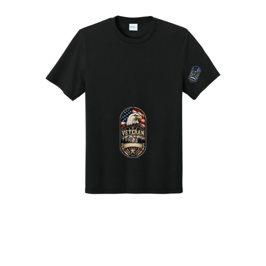 Example: Port & Co® Tri-Blend Tee PC330 — Custom Print — rendered with a stock design
