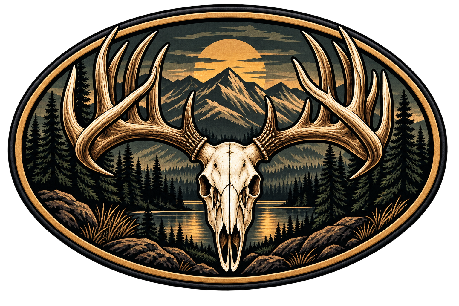 Deer Skull & Antlers